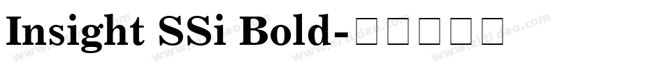 Insight SSi Bold字体转换